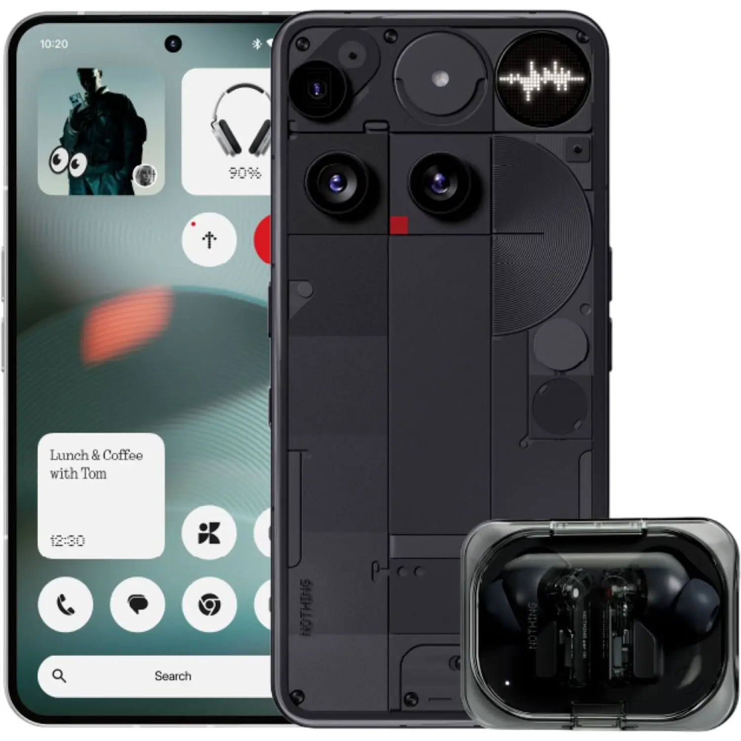 S500936048_1.webp Nothing Phone (3) 12GB + 256GB, Black + Ear(a) Earbuds - Image 1