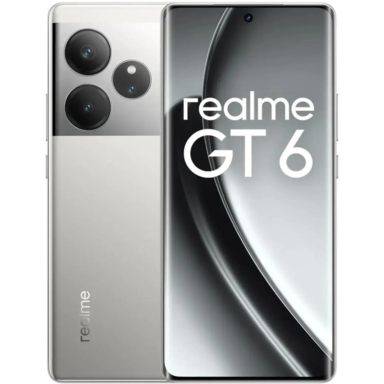 S500938560_1.webp Realme GT 6 5G 256GB 12GB RAM Fluid Silver Dual Sim - Image 1