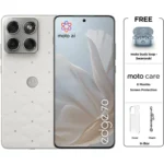 Motorola Edge 70 5G 512GB 12GB RAM Pantone Cloud Dancer Dual Sim Smartphone + Moto Buds Loop Swarovski